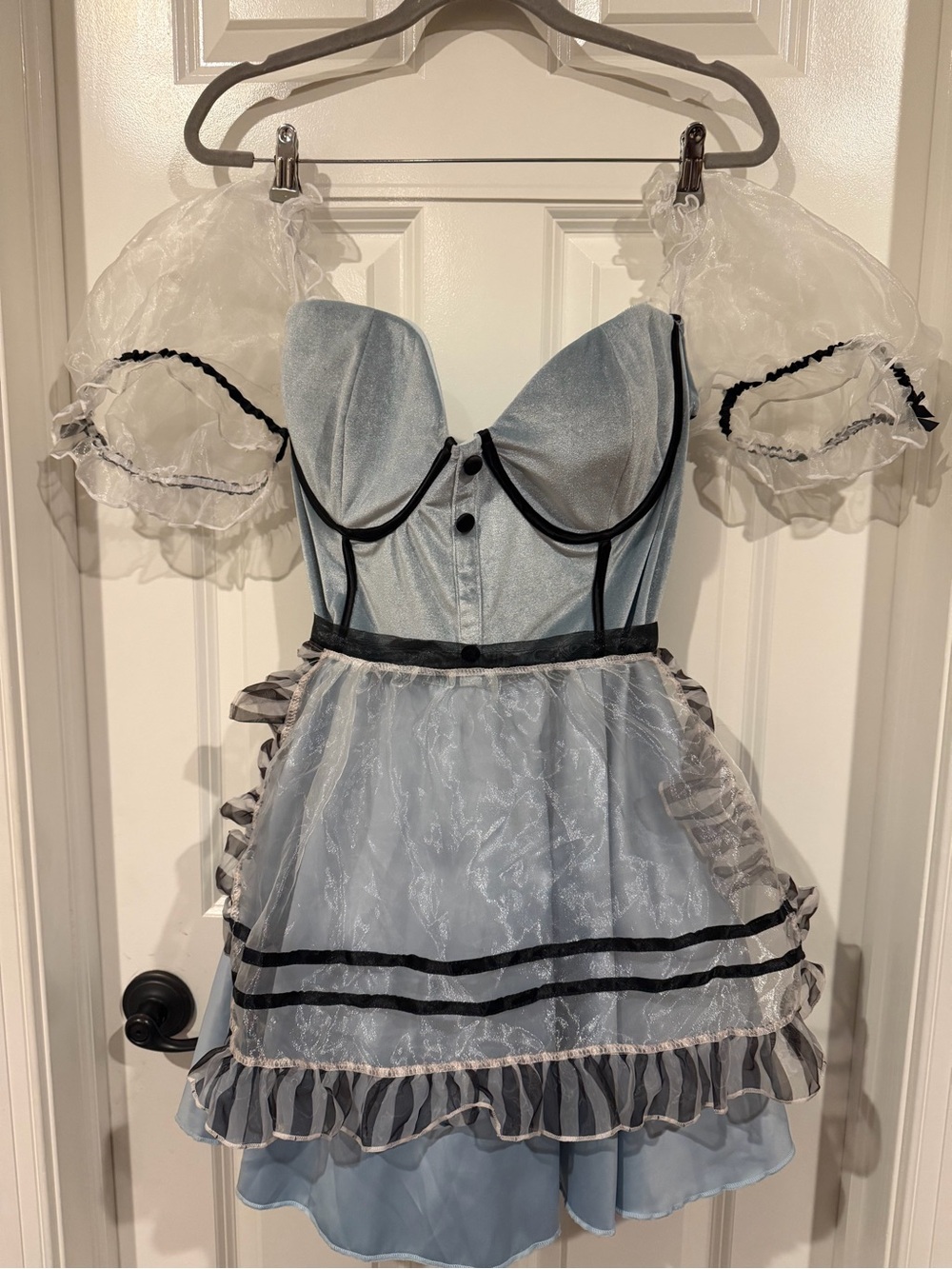 Tricks n Treatz Alice in Wonderland Babydoll Dress costume 2x